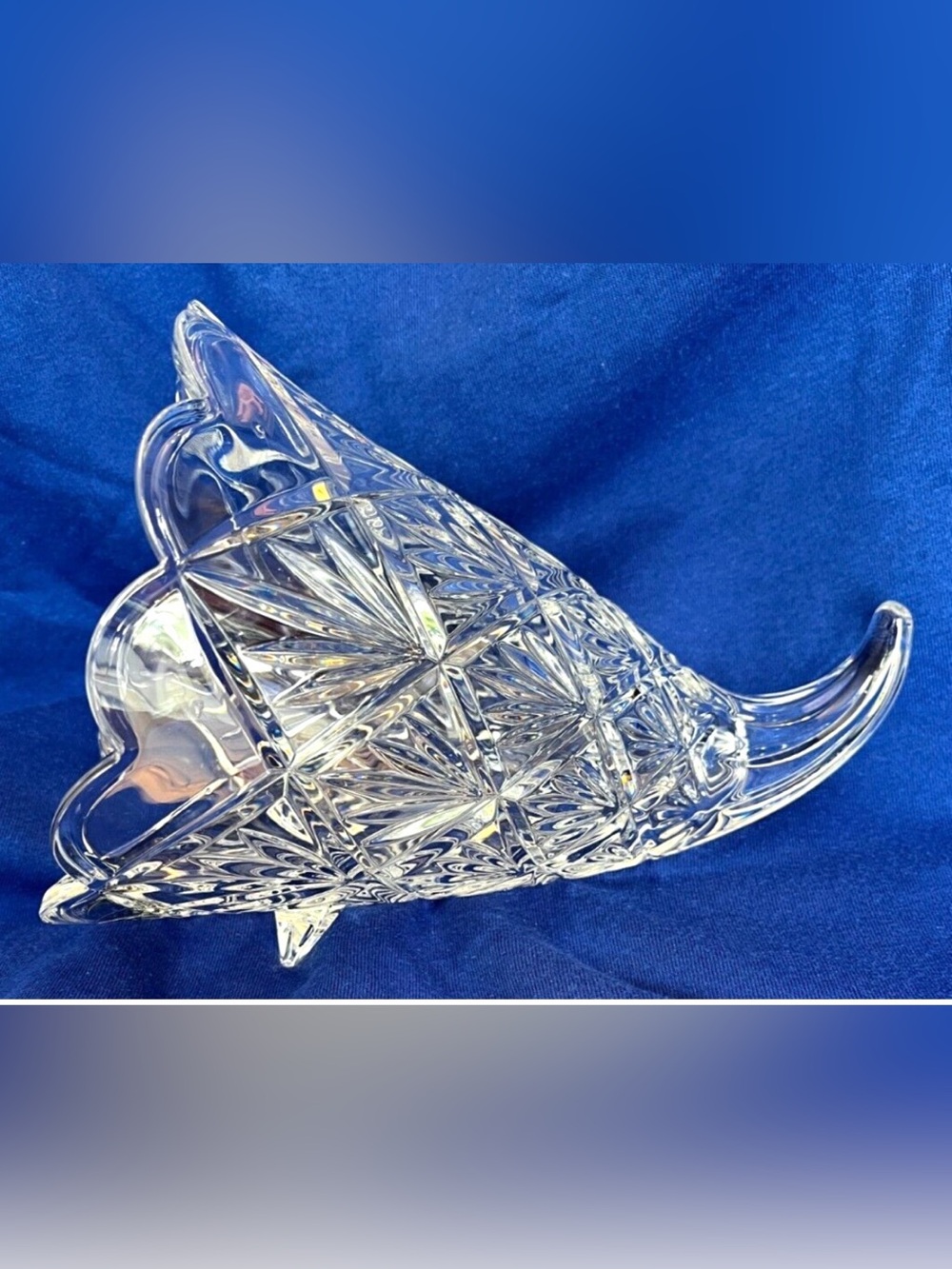 Vtg Marquis by Waterford crystal cornucopia